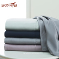 Amazon hot selling pleat design tencel duvet cover bedding set in multiple colors